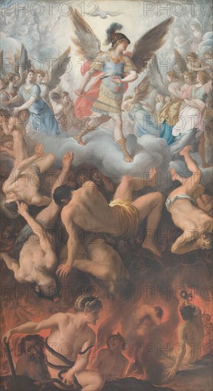 The Fall of the Rebel Angels, 1605. Creator: Eugenio Cajés.