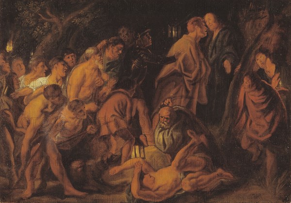 The Betrayal and Arrest of Christ in Gethsemane, 1608-1640. Creator: Jacob Jordaens.