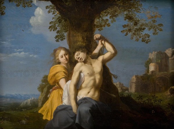 St Sebastian, 1609-1667. Creator: Cornelis van Poelenburch.