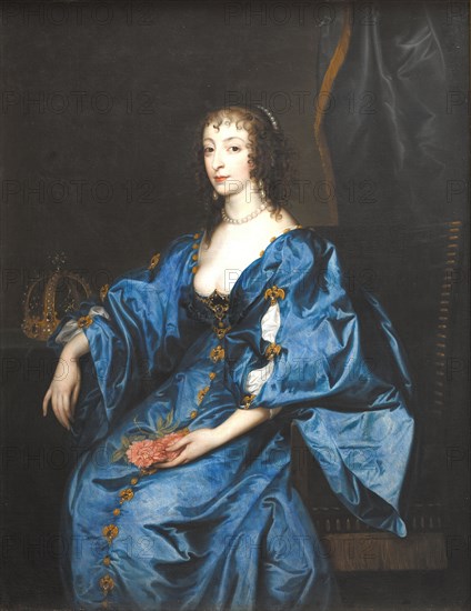 Queen Henrietta Maria of England, 1632-1641. Creator: Anthony van Dyck.