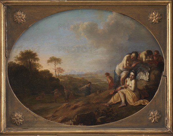 Nymphs in a Landscape, 1615-1669. Creator: Dirck van der Lisse.