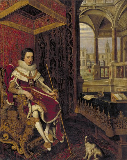Charles I (1600-1649) when Prince of Wales, 1619-1621. Creators: Hendrick van Steenwijck the Elder, Daniel Mytens, Paulus van Somer.