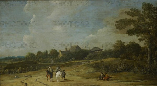 Landscape with Riders on a Sandy Road, 1623-1669. Creator: Pieter Jansz Post.
