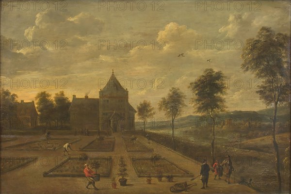 A Garden in front of a Country Seat, 1625-1690. Creator: David Teniers II.