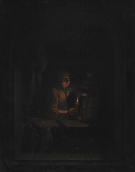 Girl with a Candle, 1628-1775. Creator: Unknown.