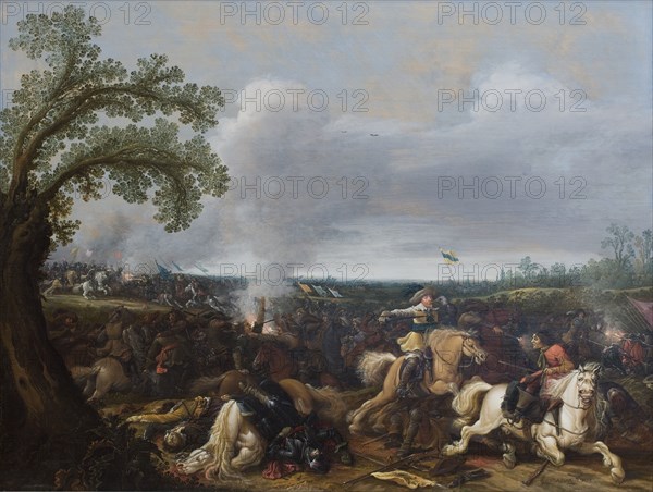 King Gustav II Adolf of Sweden at the Battle by Lützen November 16th, 1632, 1634. Creator: Jan Asselijin.