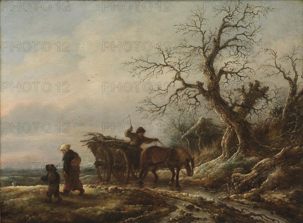 A Winter Scene, 1636-1649. Creator: Isaac van Ostade.