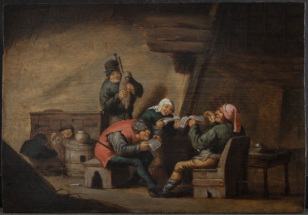 Bagpipe Music and Singing. The Five Senses: The Sense of Hearing, 1637-1656. Creator: Anthonie Victoryns.