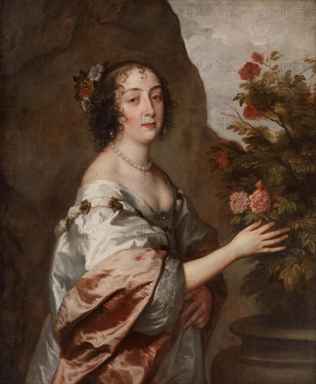 Portrait of a Lady, 1638-1640. Creators: Studio of Sir Peter Lely, Anthony van Dyck.