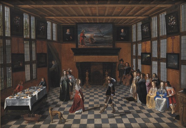 Dancing Party in an Interior, 1640-1649. Creator: Christoffel Jacobsz van der Laemen.