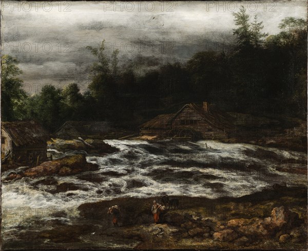 Mountain Scenery with Waterfall, 1641-1679. Creator: Jan van Kessel.