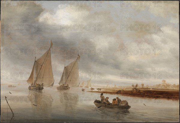 River Scenery, 1643. Creator: Salomon Ruysdael.