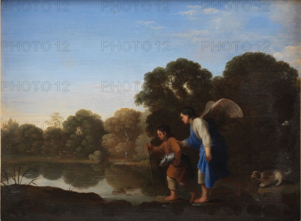 Young Tobiah and the Angel, 1645-1680. Creator: Toussaint Gelton.