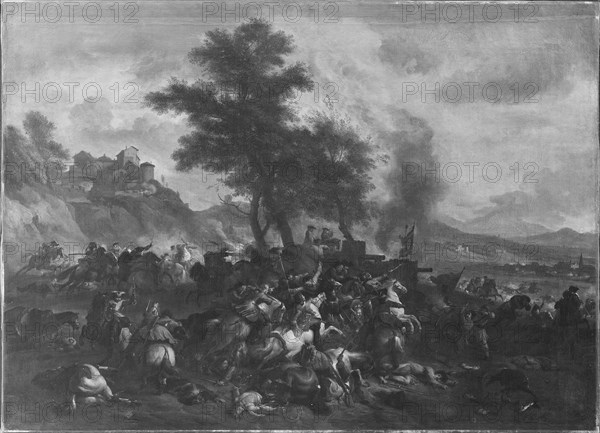 Prince Eugen's battle at Schellenberg; Bataille, 1662-1733. Creator: Jan van Huchtenburg.