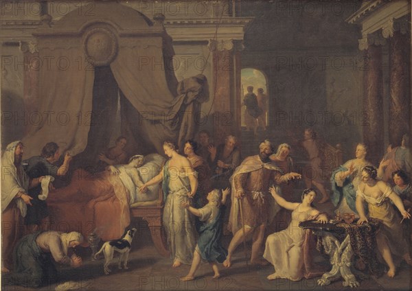 Alcestis and Admetus, 1663-1733. Creator: Gerard Hoet.