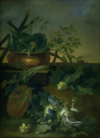 Still Life. Vegetables, 1675-1735. Creator: Jean Baptiste Gaijot Dubuisson.