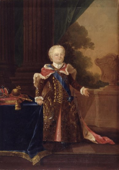 Ivan III or Ivan VI Antonovich. Full-length Portrait, 1750-1759. Creator: Wilhelm Andreas Müller.