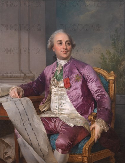 Portrait of Charles-Claude Flahaut de la Billarderie comte d'Angiviller (1730-1809), 1780-1789. Creator: Joseph Siffred Duplessis.