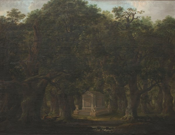 Monument in an Oak Wood, 1786. Creator: Johann Friedrich Weitsch.