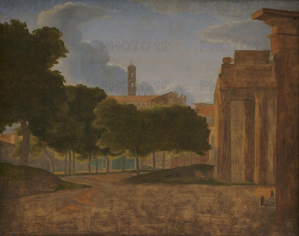 View of the Forum Romanum and the Via Sacra. In the background the Capitol, 1800-1850. Creators: CW Eckersberg, Unknown.