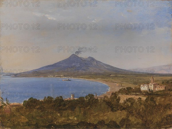 The Gulf of Naples with Vesuvius, 1818-1821. Creator: Franz Ludwig Catel.