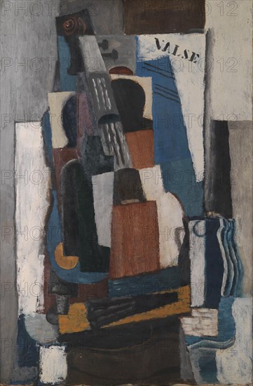 Cubist Still Life, 1820-1920. Creator: Louis Marcoussis.