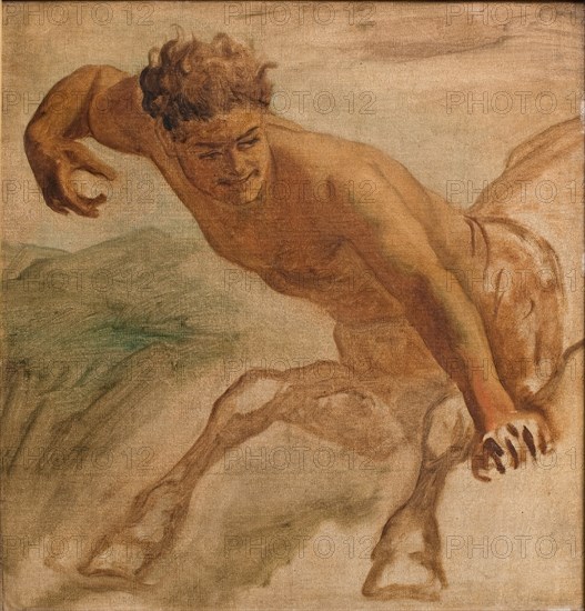 Centaur, 1866. Creator: Ludvig Abelin Schou.