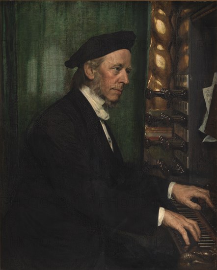 The artist's father-in-law Professor Hans Matthison-Hansen, court organist at Roskilde, 1872. Creator: August Jerndorff.