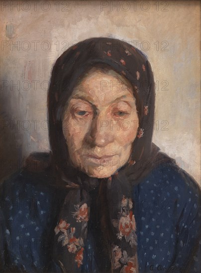 An Old Fisherman's Wife, 1874-1912. Creator: Anna Kirstine Ancher.