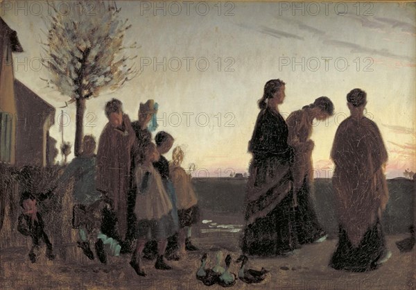 Confirmation Sunday, Dragor, 1876-1880. Creator: Viggo Johansen.