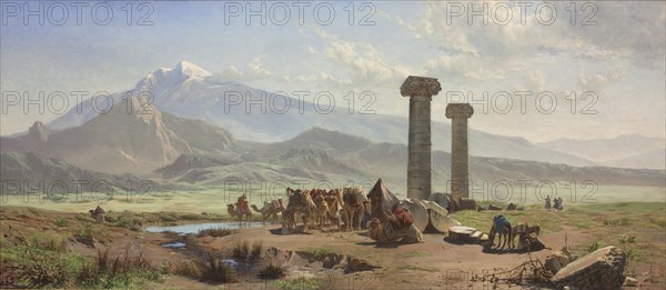 The Lydian Plain near Sardis, Asia Minor (Turkey), 1878. Creator: Harald Jerichau.