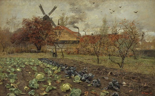 View of Amerikavej in Copenhagen, 1881. Creator: Frits Thaulow.