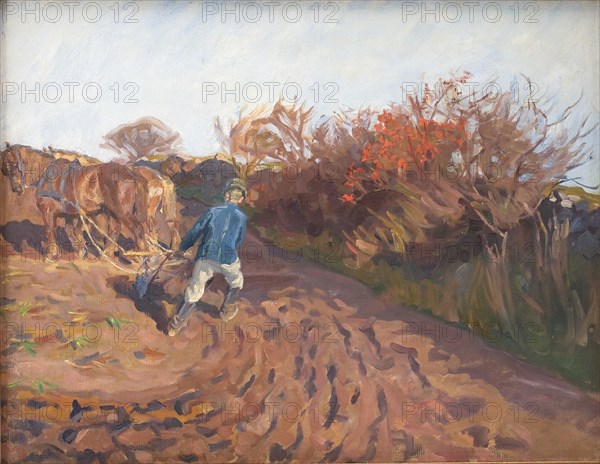 The Ploughman Turns, 1898-1902. Creator: Peter Hansen.