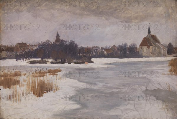 A View of Faaborg. Winter, 1898-1902. Creator: Peter Hansen.