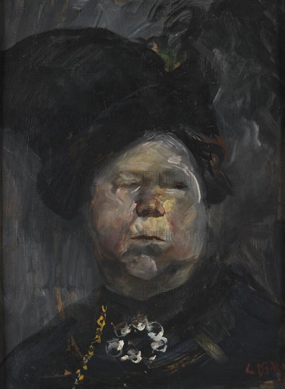 Mrs Blom, 1913-1914. Creator: Christian Krohg.