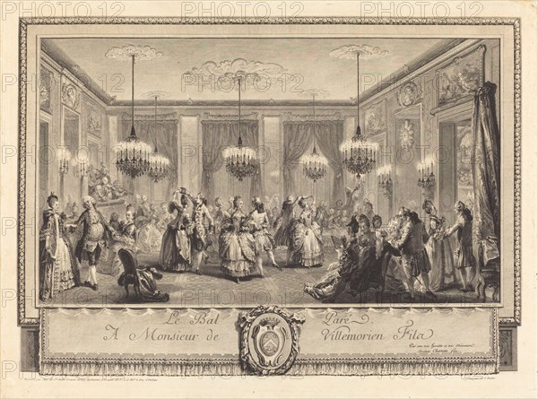 Le bal paré, 1774. Creator: Antoine Jean Duclos.