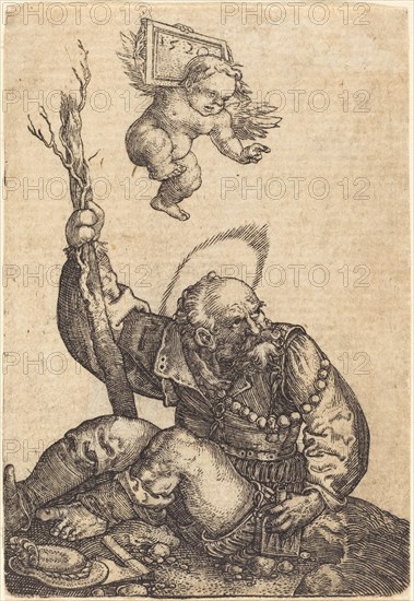 Saint Christopher, 1520. Creator: Barthel Beham.