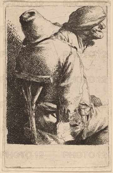 The Seated Peasant and His Wife. Creator: Cornelis Bega.