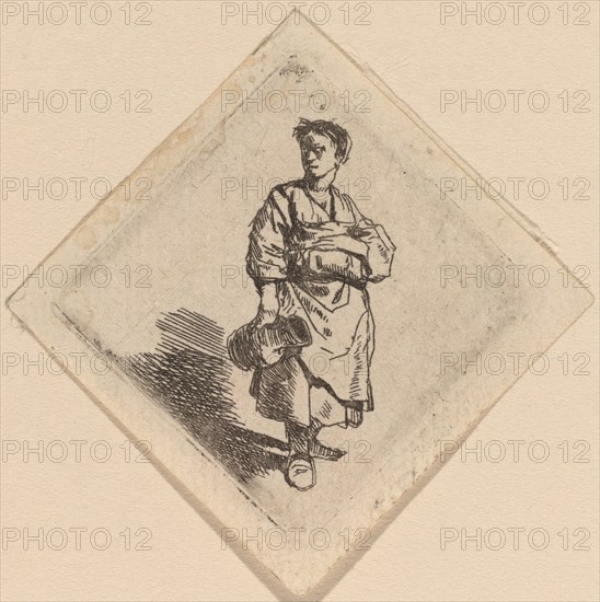 The Woman with the Jug, Standing. Creator: Cornelis Bega.