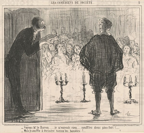 Voyons Mr. le Baron ..., 19th century. Creator: Honore Daumier.