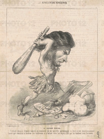 J. Martial Bineau (2nd Plate), 19th century. Creator: Honore Daumier.