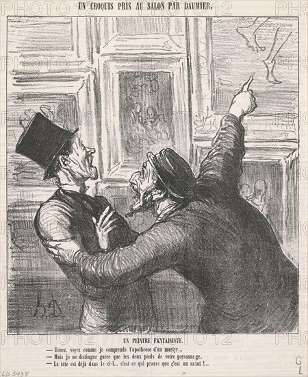 Un peintre fantaisiste, 19th century. Creator: Honore Daumier.