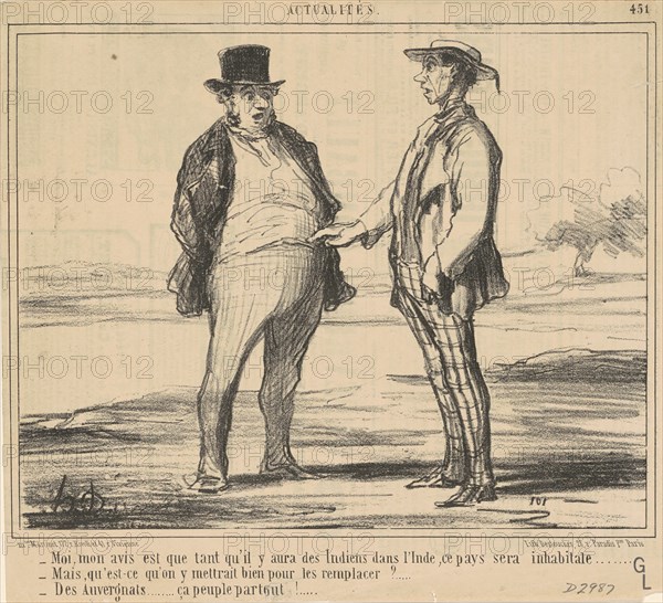 Mois, mon avis est ..., 19th century. Creator: Honore Daumier.