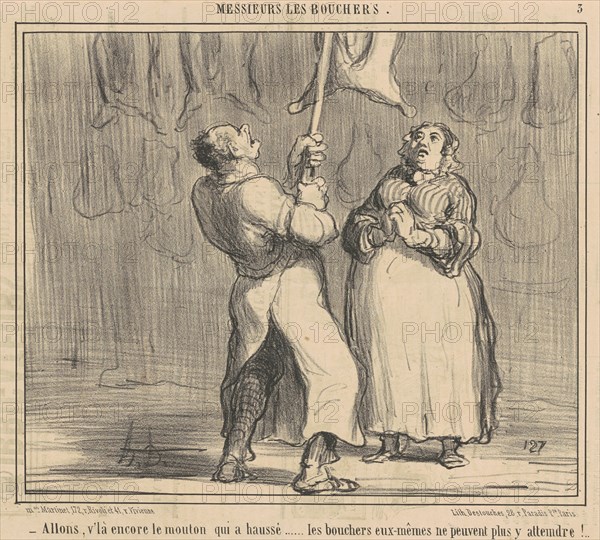 Allons, v'la encore le mouton qui a haussé, 19th century. Creator: Honore Daumier.