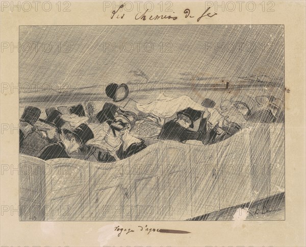 Un Voyage d'Agrément de Paris a Orléons, 19th century. Creator: Honore Daumier.