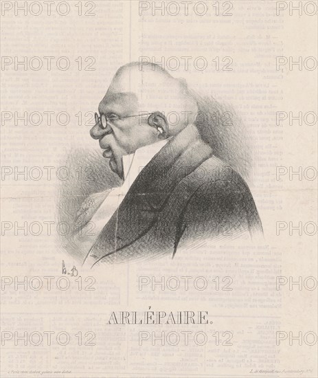 Harlé Père, en buste, 19th century. Creator: Honore Daumier.