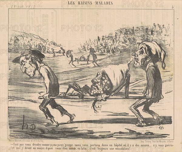 Faut pas vous désoler comme ca ..., 19th century. Creator: Honore Daumier.