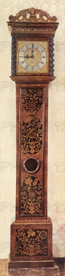 'Early Long-Case Clocks - Ten-inch dial, striking and alarum clock in marqueterie case', 1947. Creator: Unknown.