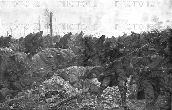 'Au fortin de Beausejour; le dernier assaut victorieux de la position, par l'infantererie..., 1915. Creator: Unknown.