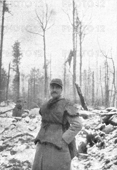 ''En Alsace; Le soir du 26, une neige abondante servit de linceul aux cadavres', 1915. Creator: Unknown.